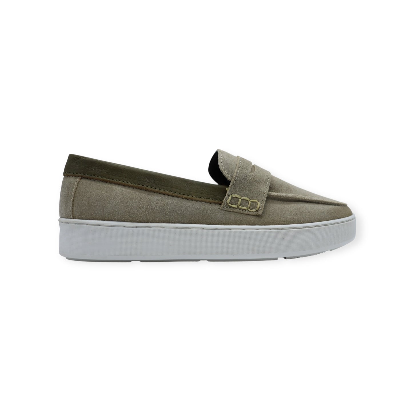 LOAFER GAMUZA HUESO