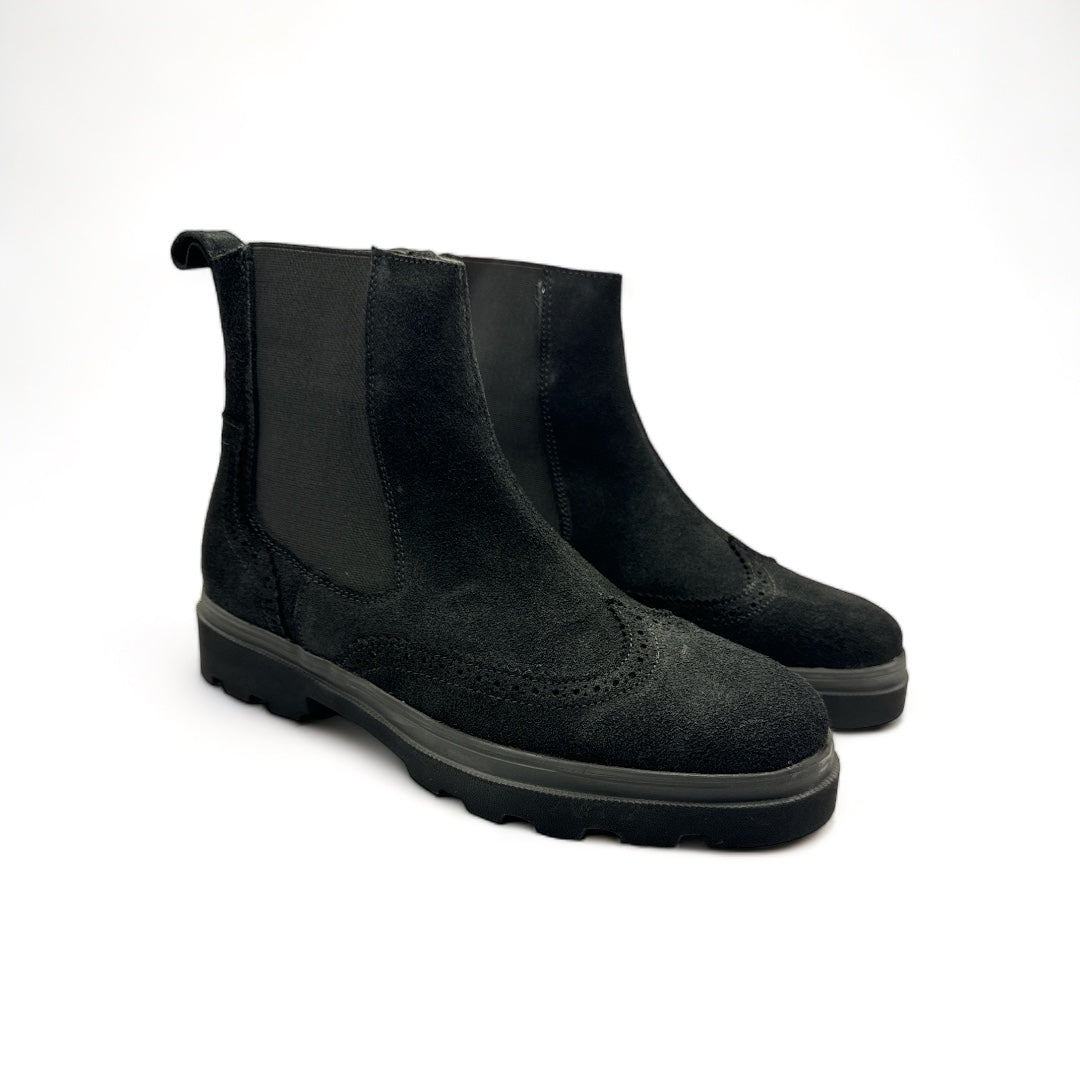 Botin Chelsea Comboni 3509 Gamuza Negro