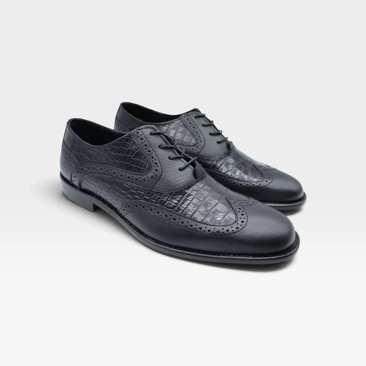 WINGTIP CROCO NEGRO